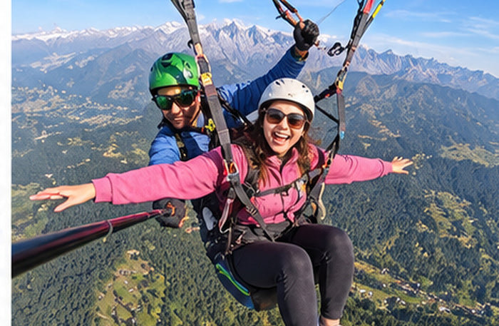 Unforgettable 50-Minute Tandem Paragliding Flight Above Bir Billing with Free Video