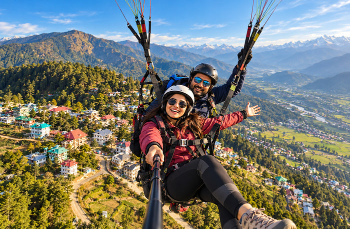 Unforgettable Tandem Paragliding Flight Over Khajjiar with Free Video