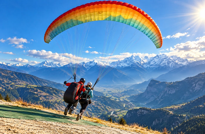 Unforgettable Tandem Paragliding Experience in Khajjiar with Free Video