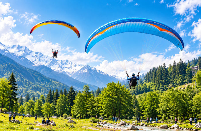 Unforgettable 10-Minute Tandem Paragliding Experience Above Kullu Valley Manali