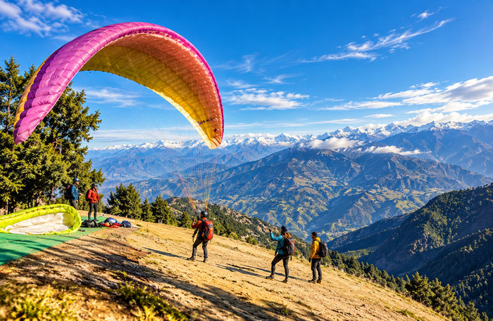 Unforgettable Tandem Paragliding Flight Over Khajjiar with Free Video