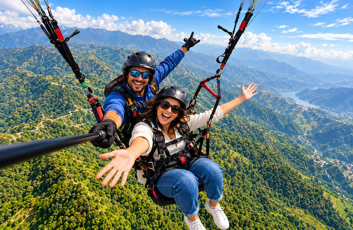 Scenic 5–10 Minute Tandem Paragliding Flight Over Jim Corbett