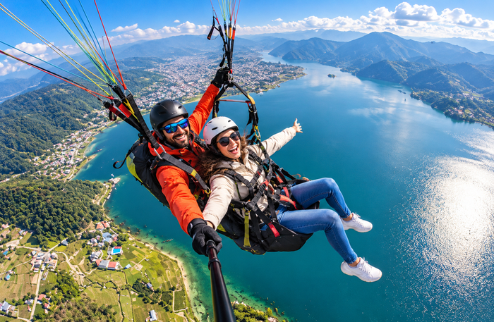 Breathtaking Tandem Paragliding Experience in Dharamshala with Free Video