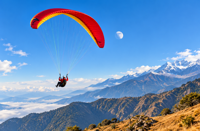 Breathtaking Tandem Paragliding Experience in Dharamshala with Free Video