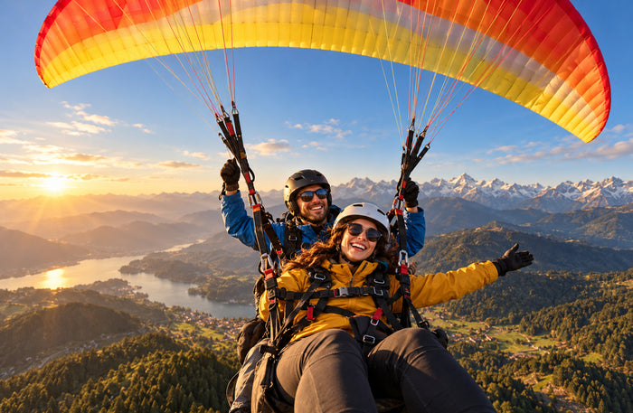 Unforgettable Tandem Paragliding Flight Over Khajjiar with Free Video