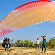 Scenic Tandem Paragliding Flight Above Jodhpur's Desert Landscapes