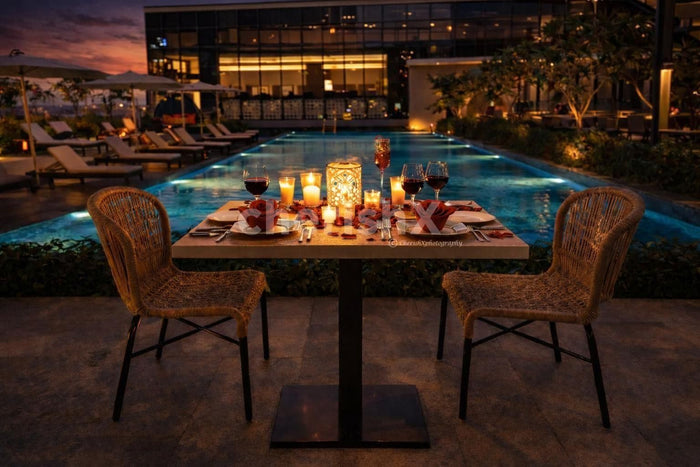 Exotic Poolside Candle Light Dinner - Hilton by Manyata