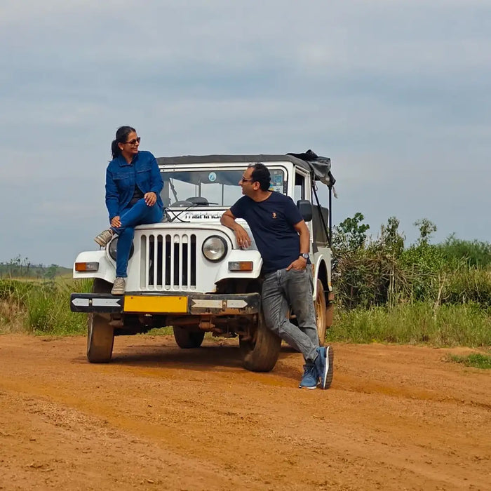 Jeep Safari Experience for Six in Sathram off-road forest border near Thekkady