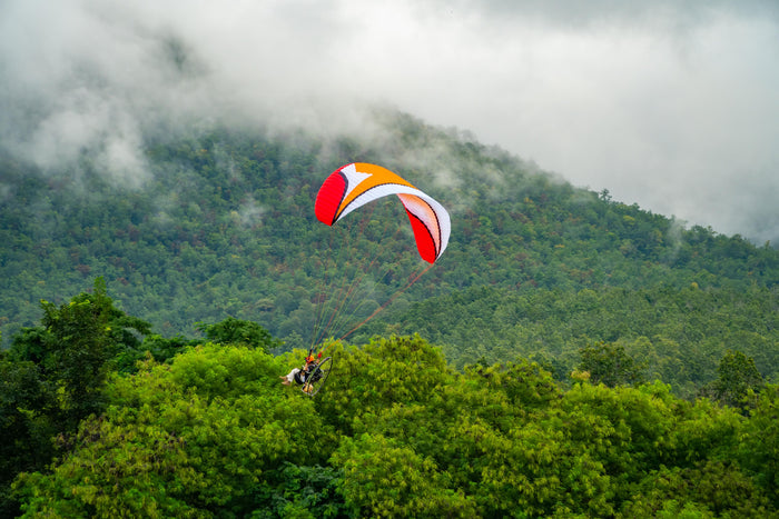 Paramotoring at Brahmaputra Carnival, Assam