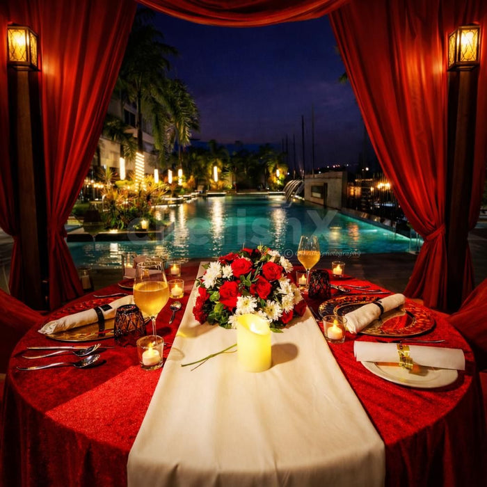 Romantic Poolside Cabana by Crowne Plaza