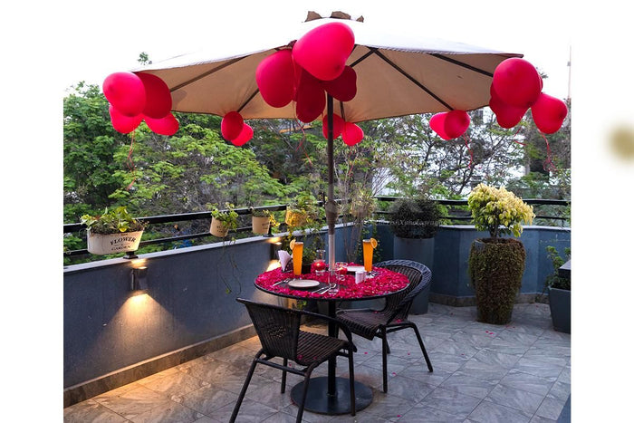 Rooftop Romatic Candle Light Dinner At Mango Suites