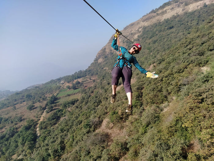 Zipline in Malhar Machi Resort, Pune