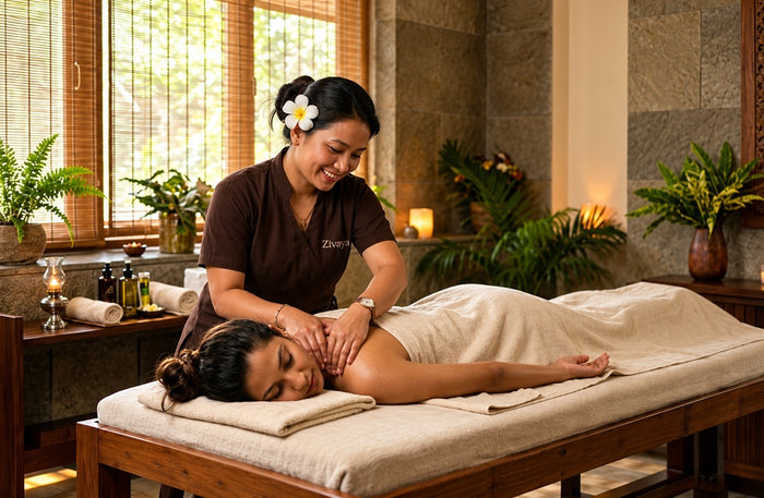 Spa Day for Two Gift Box: Rejuvenating Couples Massage at ZIVAYA, MEGHAVI, FOUR FOUNTAINS & Top Spas Across India