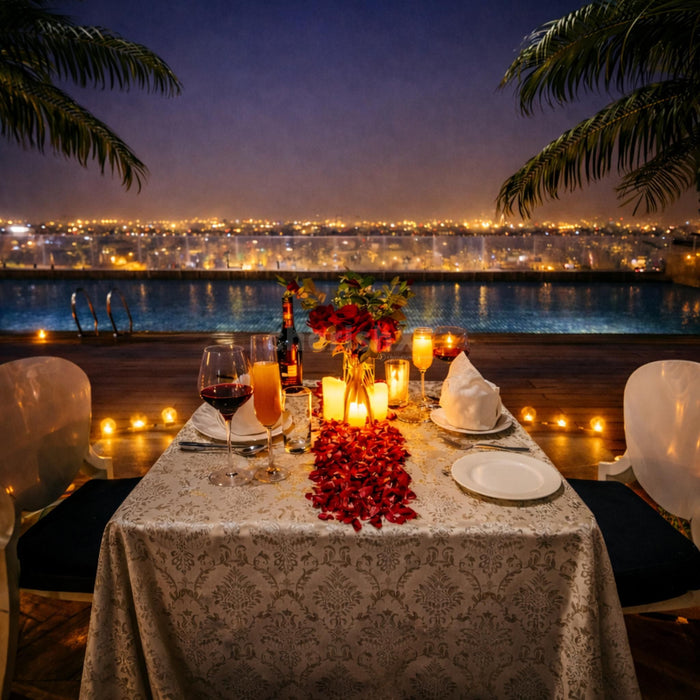 Starry Romantic Poolside Dining by Radisson