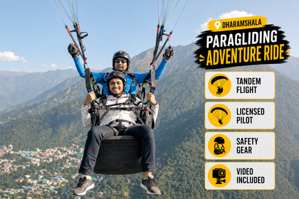 Breathtaking Tandem Paragliding Experience in Dharamshala with Free Video