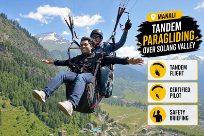 Breathtaking Tandem Paragliding Experience Over Solang Valley Manali