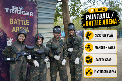 Action-Packed 50-Shot Paintball Adventure at FlyTrigger Battle Arena Kharadi