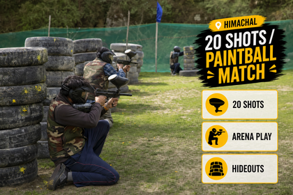 Beginner-Friendly 20-Shot Paintball Battle Experience in Palampur