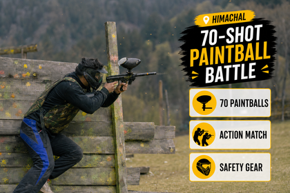 Competitive 70-Shot Paintball Adventure with Tactical Gameplay in Palampur