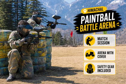 Thrilling 50-Shot Paintball Experience with Tactical Team Challenges in Palampur