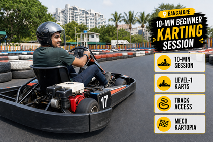 Leisure Go Karting Experience for Beginners at Meco Kartopia Bengaluru