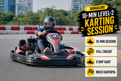 Thrilling 10-Minute Level-2 Karting Experience at Meco Kartopia Bengaluru