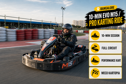 Turbocharged 10-Minute Evo M15 Pro Karting Experience at Meco Kartopia Bengaluru