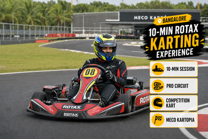 Adrenaline-Fuelled 10-Minute Rotax Karting Experience at Meco Kartopia Bengaluru