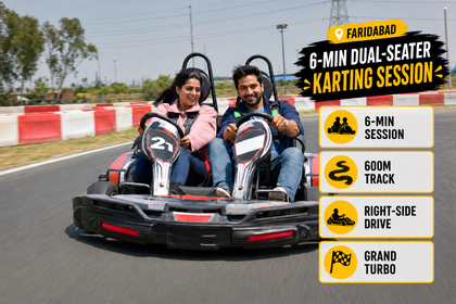 Thrilling 6-Minute Dual-Seater Karting Experience at Grand Turbo Faridabad