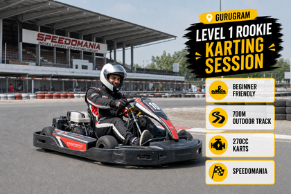 Immersive Level 1 Go Karting Experience at Speedomania Gurugram