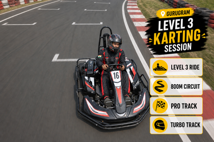 Thrilling Level 3 Karting Session at Turbo Track, Gurugram