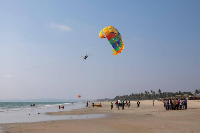 Parasailing in Mandarmani, West Bengal