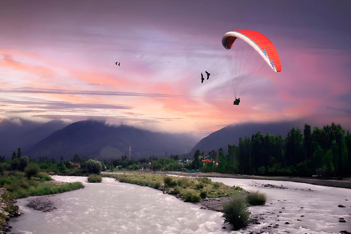 Paramotoring at Brahmaputra Carnival, Assam