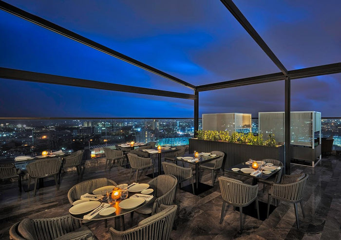 Romantic Non-Vegetarian Dinner Experience for Two at Falak, The Leela Bhartiya City Bengaluru