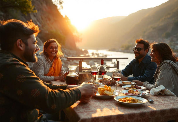 Riverside Israeli Lunch & Local Apple Wine Tasting Experience in Kasol