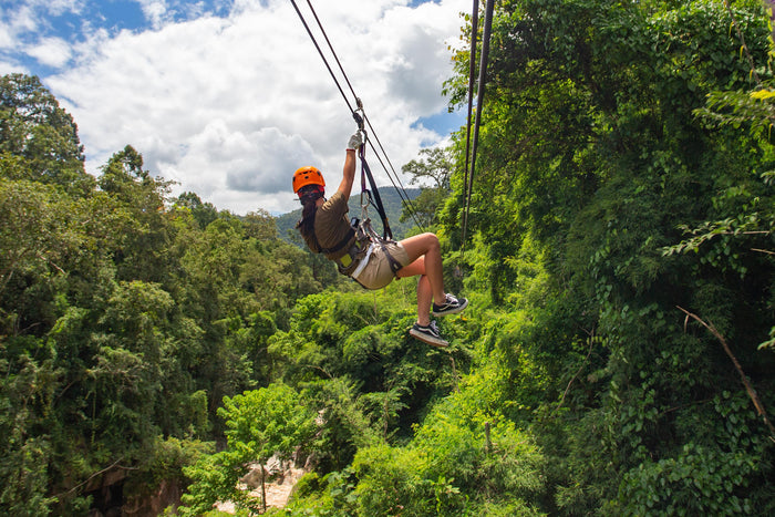 Ziplining at Kikar Lodge, Punjab