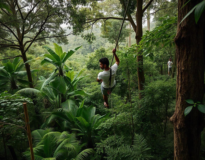 Ziplining Experience in Coorg