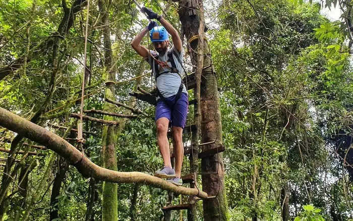 High Rope Adventure Activities with Ziplining in Coorg